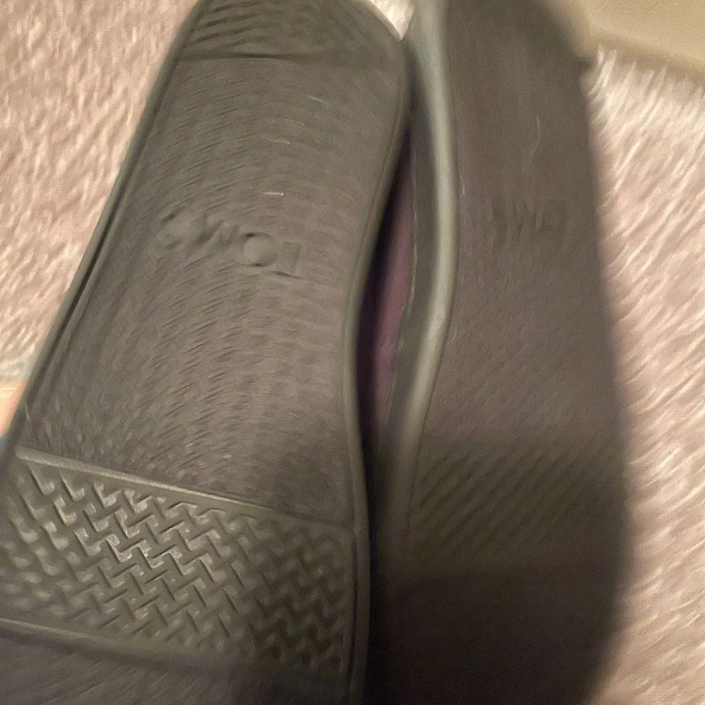 Youth Toms Black Canvas Slip-On Loafers